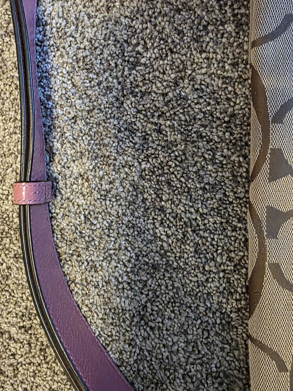 Coach Signature Canvas Hobo Bag in Khaki with Pink Trim - Picture 3 of 5